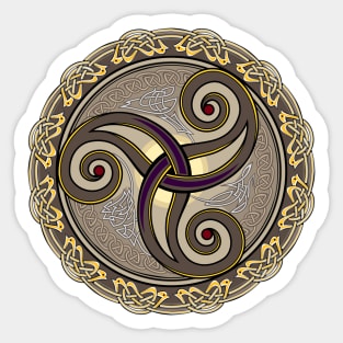 Triple trickle Celtic ornament Sticker